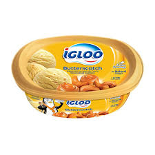 Igloo Ice Cream Butter Scotch 1L